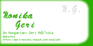 monika geri business card